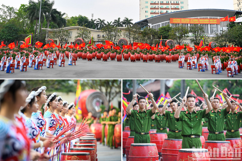 A drum performance boasts a large scale. This performance has been performed and completed at many large events. A drum performance boasts a large scale. This performance has been performed and completed at many large events.