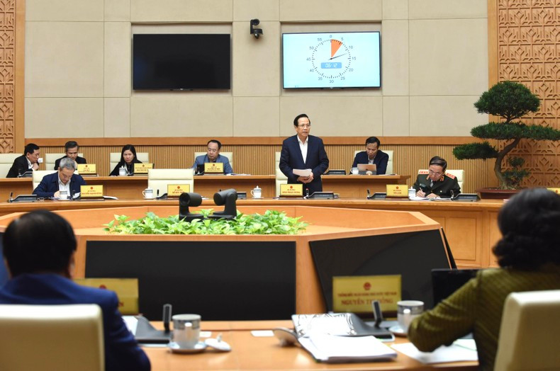 Minister of Labour, Invalids and Social Affairs Dao Ngoc Dung delivers a speech. Minister of Labour, Invalids and Social Affairs Dao Ngoc Dung delivers a speech.