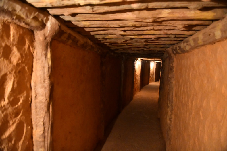 The tunnel through the mountain at the headquarters of the Dien Bien Phu Campaign.