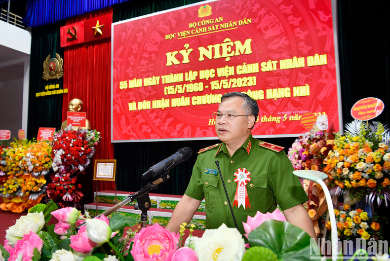 Major General Nguyen Van Long, Deputy Minister of Public Security, speaks at the ceremony. Major General Nguyen Van Long, Deputy Minister of Public Security, speaks at the ceremony.