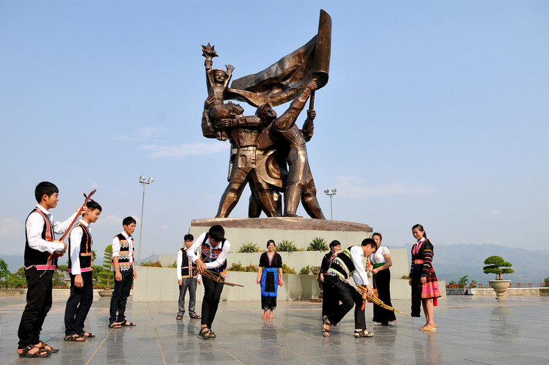 The Dien Bien Phu Victory Monument.