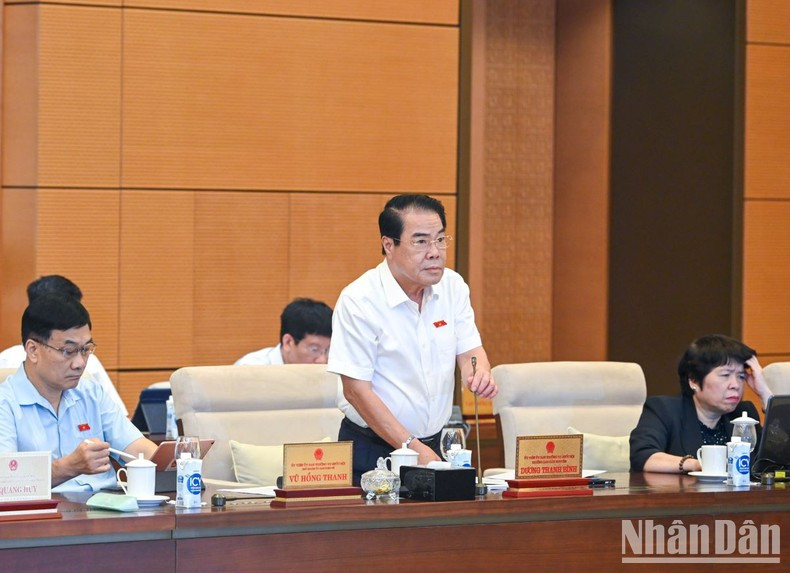 Head of the NA Standing Committee’s Ombudsman Commission Duong Thanh Binh presents a report reviewing the resolution. Head of the NA Standing Committee’s Ombudsman Commission Duong Thanh Binh presents a report reviewing the resolution.