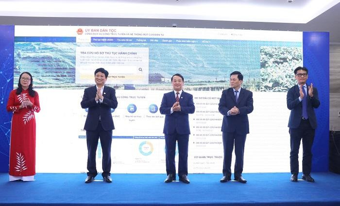 The launch ceremony of the public service portal (phase 1) of the Committee for Ethnic Minorities Affairs. The launch ceremony of the public service portal (phase 1) of the Committee for Ethnic Minorities Affairs.