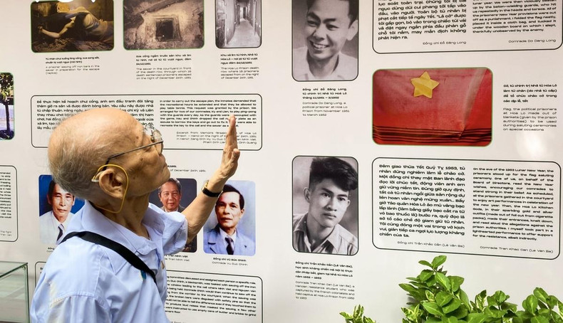 A witness who is a former political prisoner of Hoa Lo Prison in the period 1951 – 1952, was present at the opening ceremony. (Photo:VOV) A witness who is a former political prisoner of Hoa Lo Prison in the period 1951 – 1952, was present at the opening ceremony. (Photo:VOV)