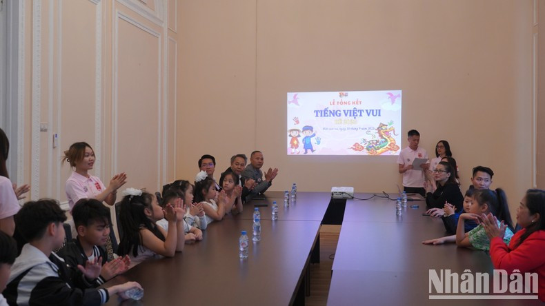 Vietnamese students participating in the course are mostly second and third Vietnamese generations in Russia. (Photo: XUAN HUNG)