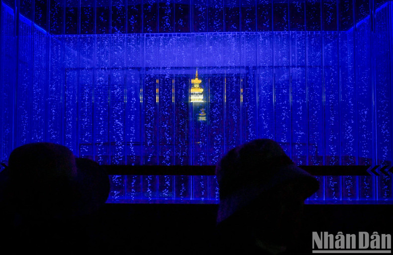 The 4th floor - the highest floor inside the base of the "Tay Bo Da Son” Bodhisattva statue