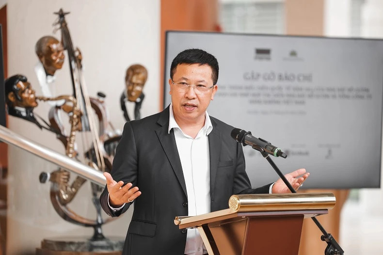 People's Artist Nguyen Cong Bay, Director of Ho Guom Opera House, announced the series of events for Musical Seasons 2024-2025. (Photo: NDO) People's Artist Nguyen Cong Bay, Director of Ho Guom Opera House, announced the series of events for Musical Seasons 2024-2025. (Photo: NDO)