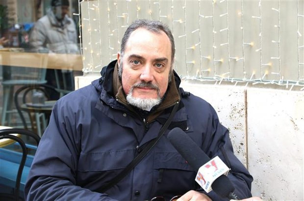 Director of AGC Communication Antonio Albanese in an interview granted to the Vietnam News Agency. (Photo: VNA)