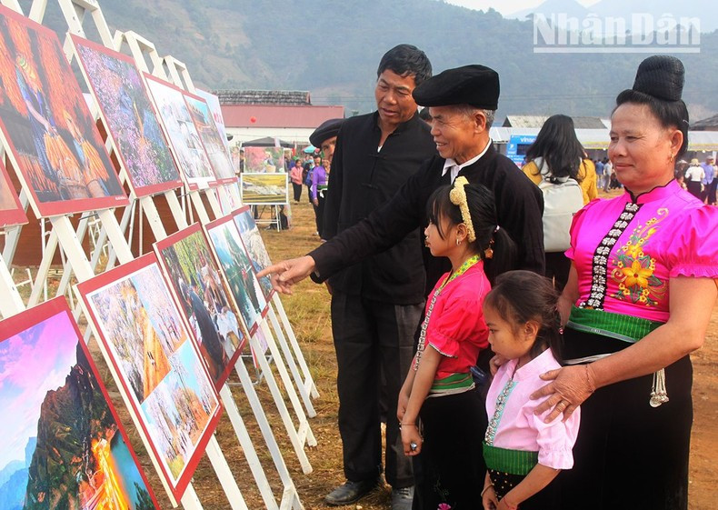 People visit an art painting exhibition at this year’s Son Tra Flower Festival. People visit an art painting exhibition at this year’s Son Tra Flower Festival.