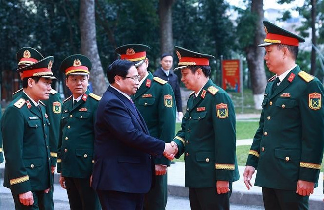 Prime Minister Pham Minh Chinh visits Vietnam Military Medical University (Photo: VNA) Prime Minister Pham Minh Chinh visits Vietnam Military Medical University (Photo: VNA)