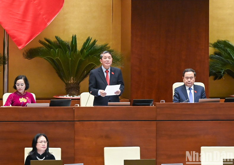 NA Vice Chairman Nguyen Duc Hai presides over the voting contents of the National Assembly's Resolutions. NA Vice Chairman Nguyen Duc Hai presides over the voting contents of the National Assembly's Resolutions.