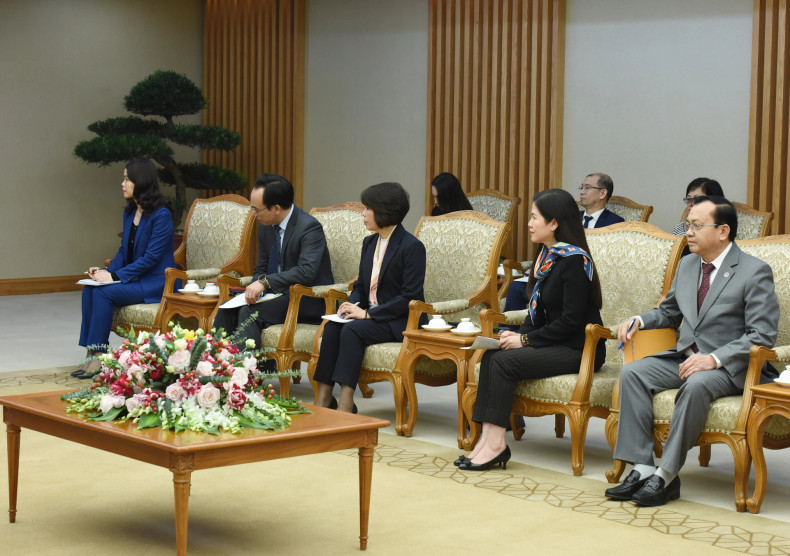 Representatives of Vietnamese ministries and sectors attend the reception Representatives of Vietnamese ministries and sectors attend the reception