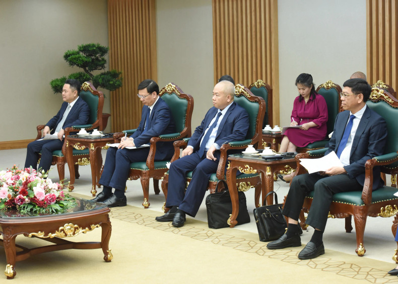 Representatives from various Vietnamese ministries, departments, and agencies attend the meeting.