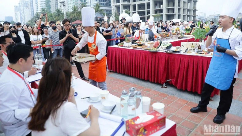The competition creates a playground for chefs. (Photo: ANH DAO) The competition creates a playground for chefs. (Photo: ANH DAO)