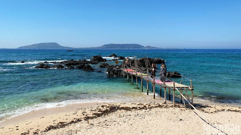 Various check-in spots and photo setups are dotted across the island for visitors to capture memories.