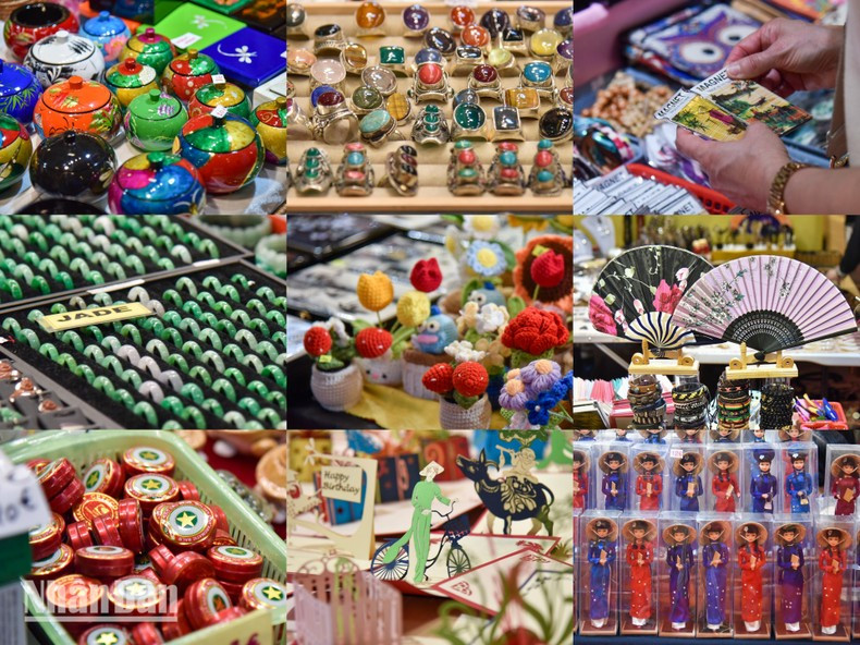 The Vietnamese space captivates visitors with vibrant cultural displays, traditional crafts, agricultural products, and other high-potential items.