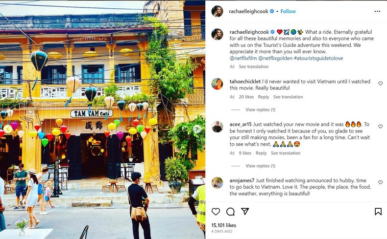 (Actor Rachael Leigh Cook's Instagram account photo)