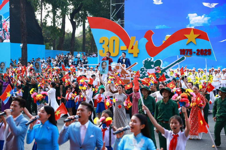 The song “The Country's Complete Joy” echoed during the celebration. The song “The Country's Complete Joy” echoed during the celebration.