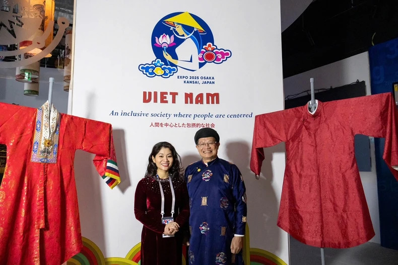 'Ao dai' on display at EXPO 2025.