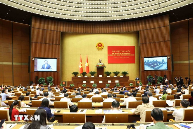 An overview of the national teleconference of the Party Central Committee’s Politburo and Secretariat (Photo: VNA)