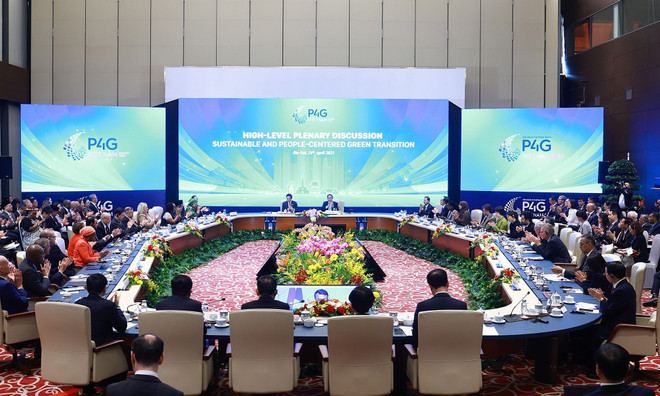 A view of the high-level debate themed "Sustainable green transformation with people at the centre" chaired by PM Pham Minh Chinh. (Photo: VNA) A view of the high-level debate themed "Sustainable green transformation with people at the centre" chaired by PM Pham Minh Chinh. (Photo: VNA)