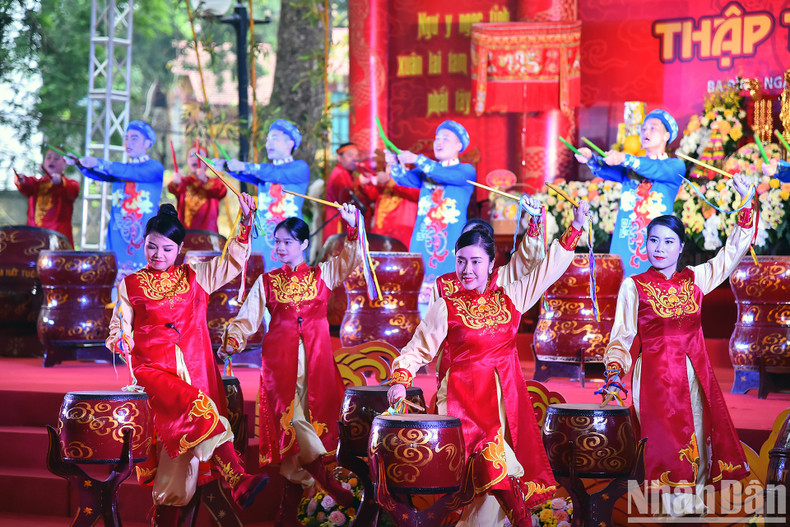 A drum performance at the festival. A drum performance at the festival.