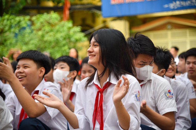 Around 60% of the total students at Xa Dan school are hearing-impaired children.