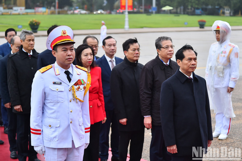 Leaders of the foreign ministry at the event.