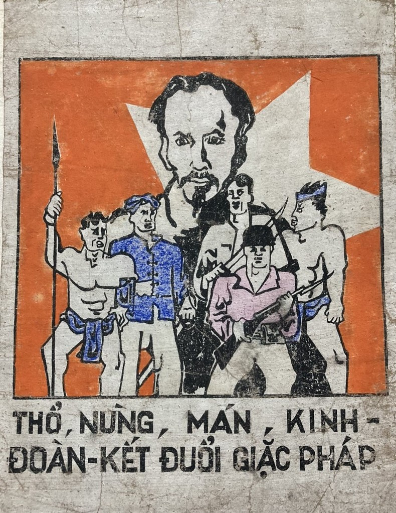 ‘Tho, Nung, Man, Kinh ethnic people unite to fight against French invaders’ by Tran Van Can