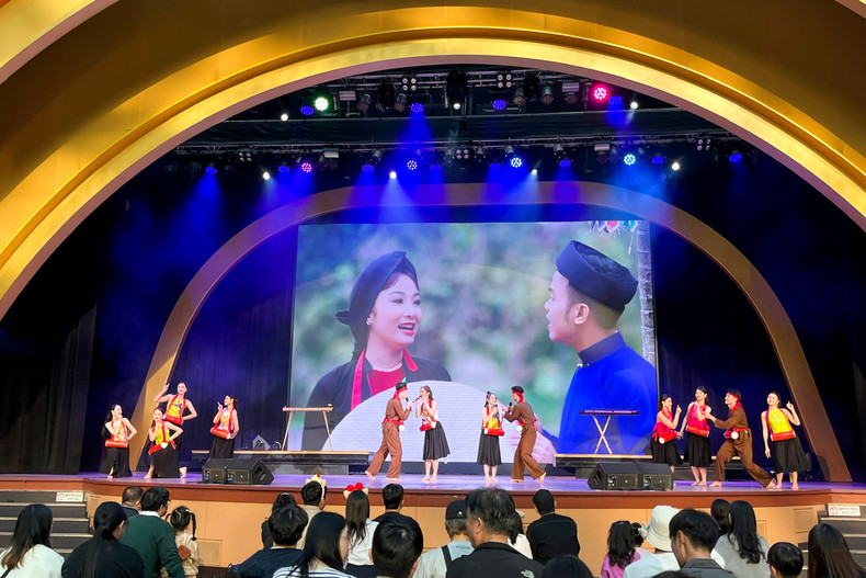 A performance in the art programme "Colours of Vietnam". (Photo: Ministry of Culture, Sports and Tourism) A performance in the art programme "Colours of Vietnam". (Photo: Ministry of Culture, Sports and Tourism)