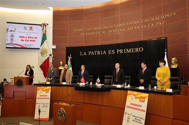 CPV delegation attends Latin American seminar on President Ho Chi Minh's background, career and ideology (Photo: VNA)