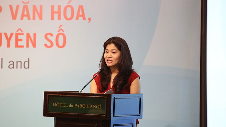 Dr. Nguyen Phuong Hoa, Director of the Department of International Cooperation speaking at the workshop. Dr. Nguyen Phuong Hoa, Director of the Department of International Cooperation speaking at the workshop.