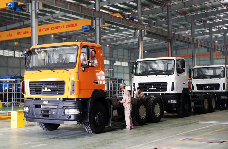 At Maz Asia automobile assembly plant, Kim Dong district, Hung Yen province