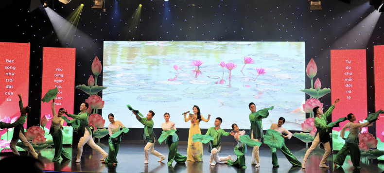 At the awarding ceremony.