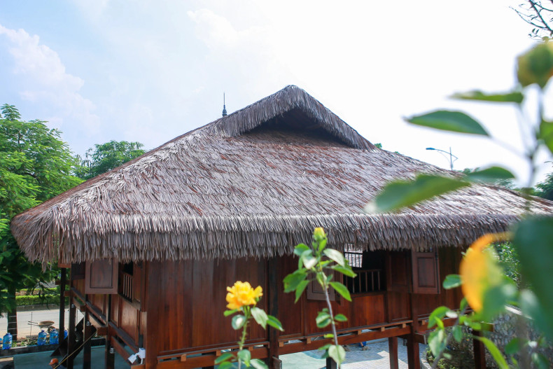 The Viet Minh Headquarters House was reconstructed and rebuilt in the traditional stilt house architecture.