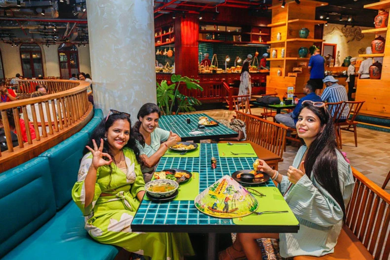 Indian tourists are captivated by the iconic structures and exceptional services at Ba Na Hills