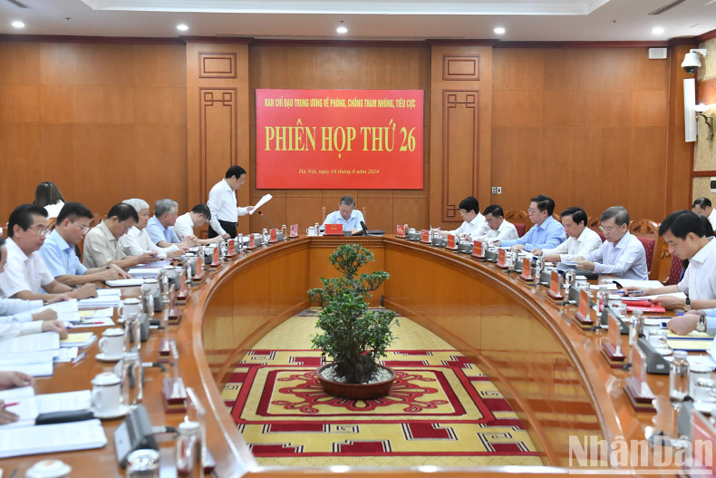 Overview of the 26th meeting of the Central Steering Committee on Prevention and Control of Corruption and Negative Phenomena.