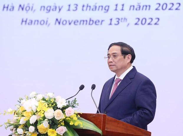 PM Pham Minh Chinh speaks at the event. (Photo: VNA) PM Pham Minh Chinh speaks at the event. (Photo: VNA)