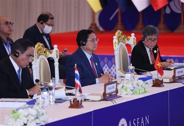 PM Pham Minh Chinh (centre) at the ASEAN - Canada Commemorative Summit on November 12. (Photo: VNA) PM Pham Minh Chinh (centre) at the ASEAN - Canada Commemorative Summit on November 12. (Photo: VNA)