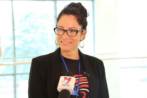 Dr. Monisha Rios from the Solidarity Centre of Puerto Rico (Photo: VNA) Dr. Monisha Rios from the Solidarity Centre of Puerto Rico (Photo: VNA)