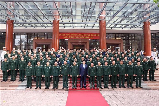 State President Luong Cuong and delegates at the conference (Photo: VNA) State President Luong Cuong and delegates at the conference (Photo: VNA)
