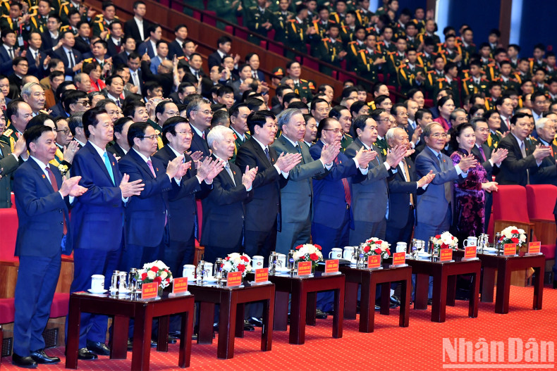 Leaders and former leaders of the Party and State attending the ceremony. Leaders and former leaders of the Party and State attending the ceremony.
