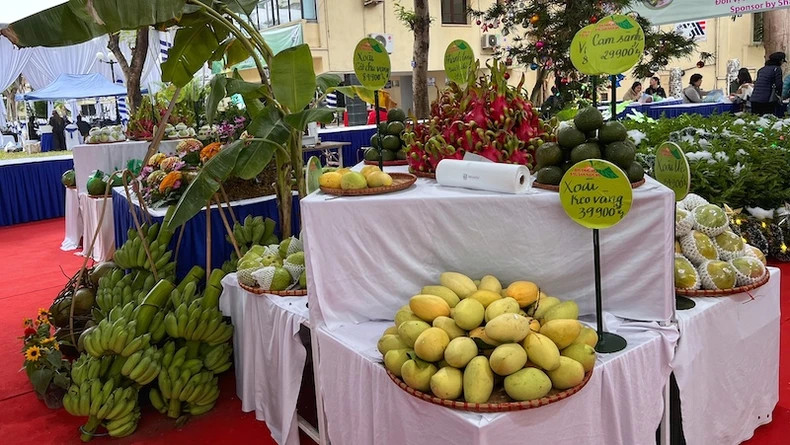 Fruits are one of the Vietnamese specialties at the festival that are loved by international tourists and friends.