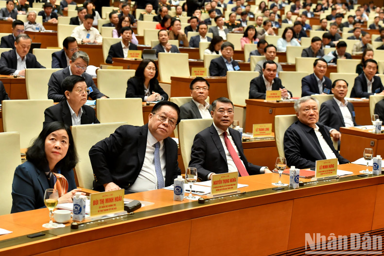 Party and State leaders and delegates attend the conference.
