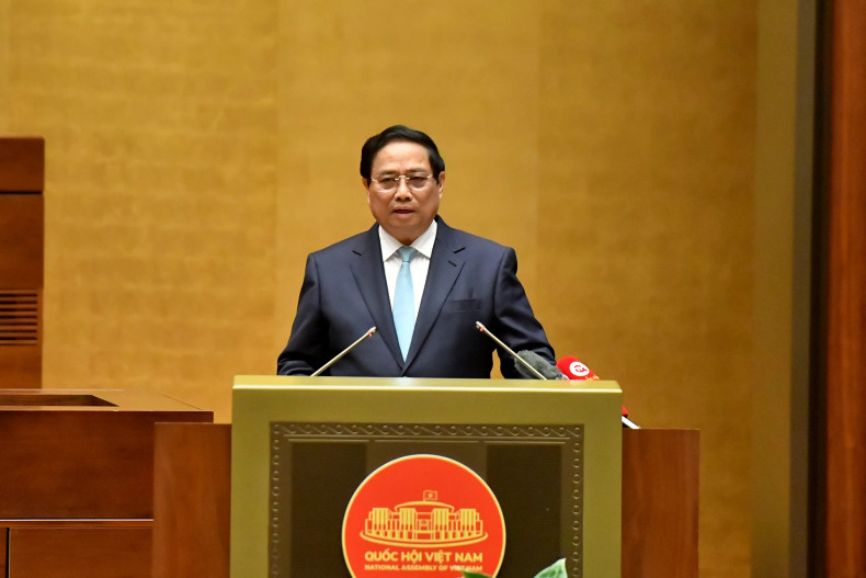 Pham Minh Chinh, Politburo member, Prime Minister delivered the topic "Socio-economic situation for the first 11 months of 2024, measures to accelerate socio-economic development in 2025".