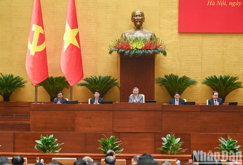 General Secretary To Lam, Head of the Central Steering Committee for Science, Technology, Innovation and Digital Transformation, and Party and State leaders chair the conference.