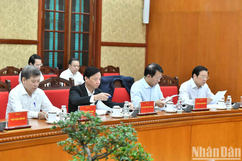 Delegates attending the meeting.