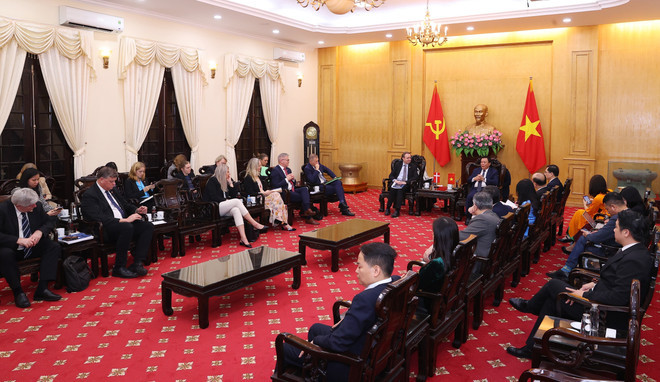 At the reception (Photo: VNA)