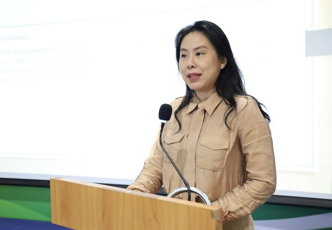 ITPC Deputy Director Ho Thi Quyen speaks at the seminar. (Photo: VNA)