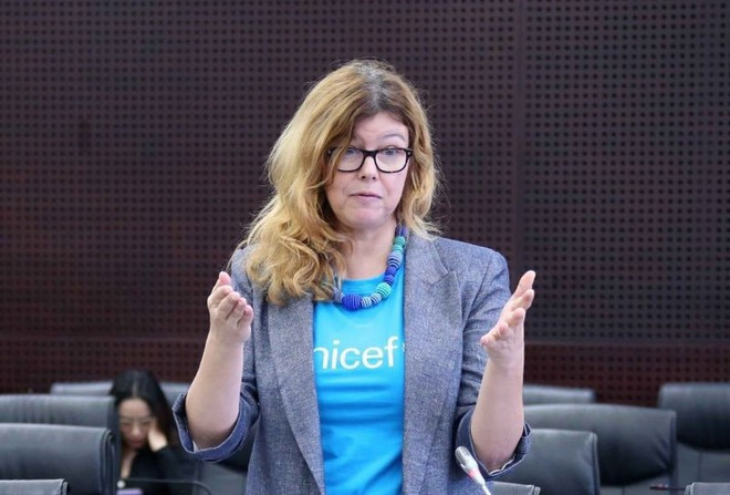 UNICEF Representative to Vietnam Silvia Danailov. (Photo: VNA)